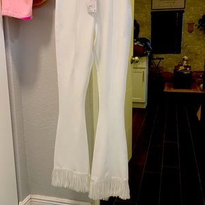 Gorgeous Zara pants with fringes on the bottom